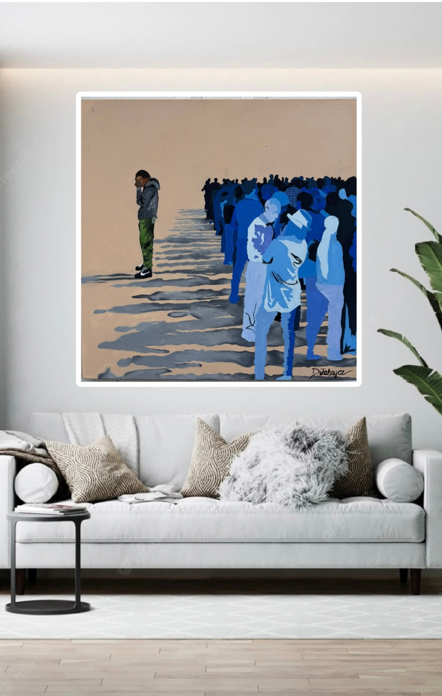 ‘Crowded’ Poster Print